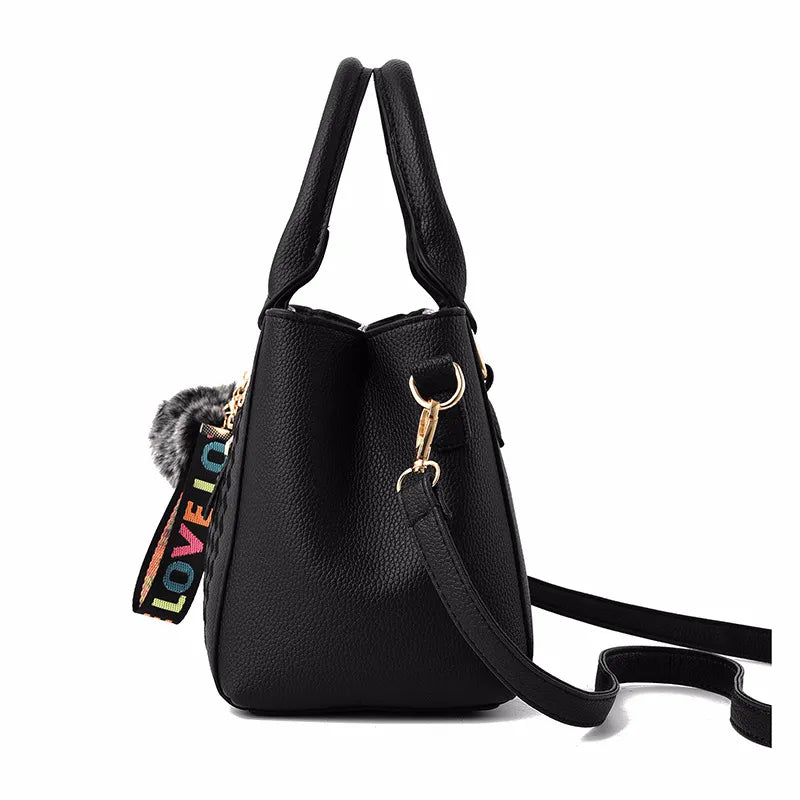 Embroidery Women Leather Handbags, Carteras, Mujer, BAGS