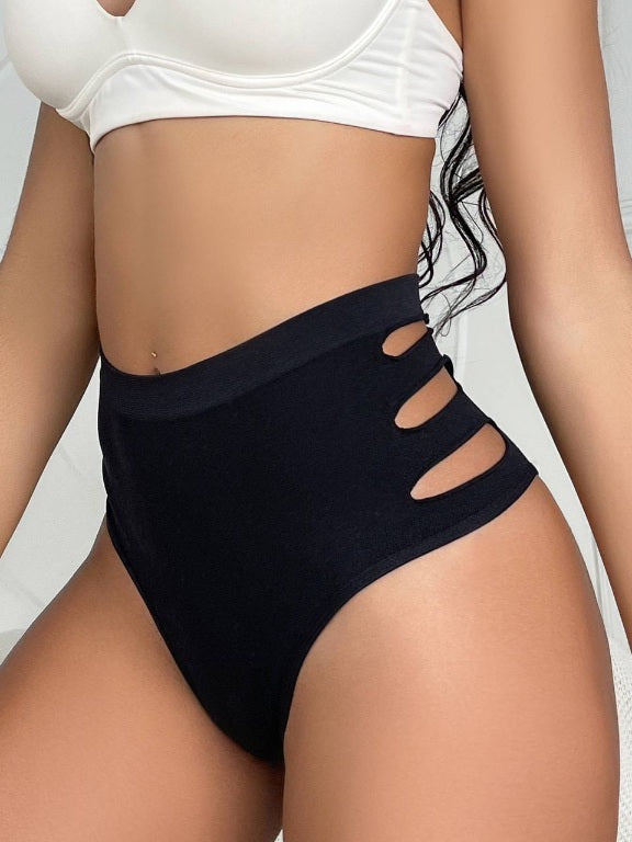 Seamless High Waist Tummy Control Shapewear Underwear Thong for Women