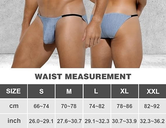 Sexy Men's Underwear Thong Pouch G-String Comfortable Briefs