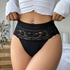 Women's Lingerie Floral Lace Panties Seamless High-waist Underwear