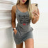 Sexy Straps Dress Women Summer Fashion Sleeveless Casual Slim Backless Ladies Mini Dress