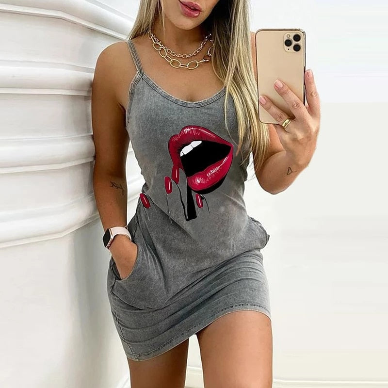 Sexy correas vestido mujer verano moda sin mangas Casual Delgado espalda descubierta señoras Mini vestido