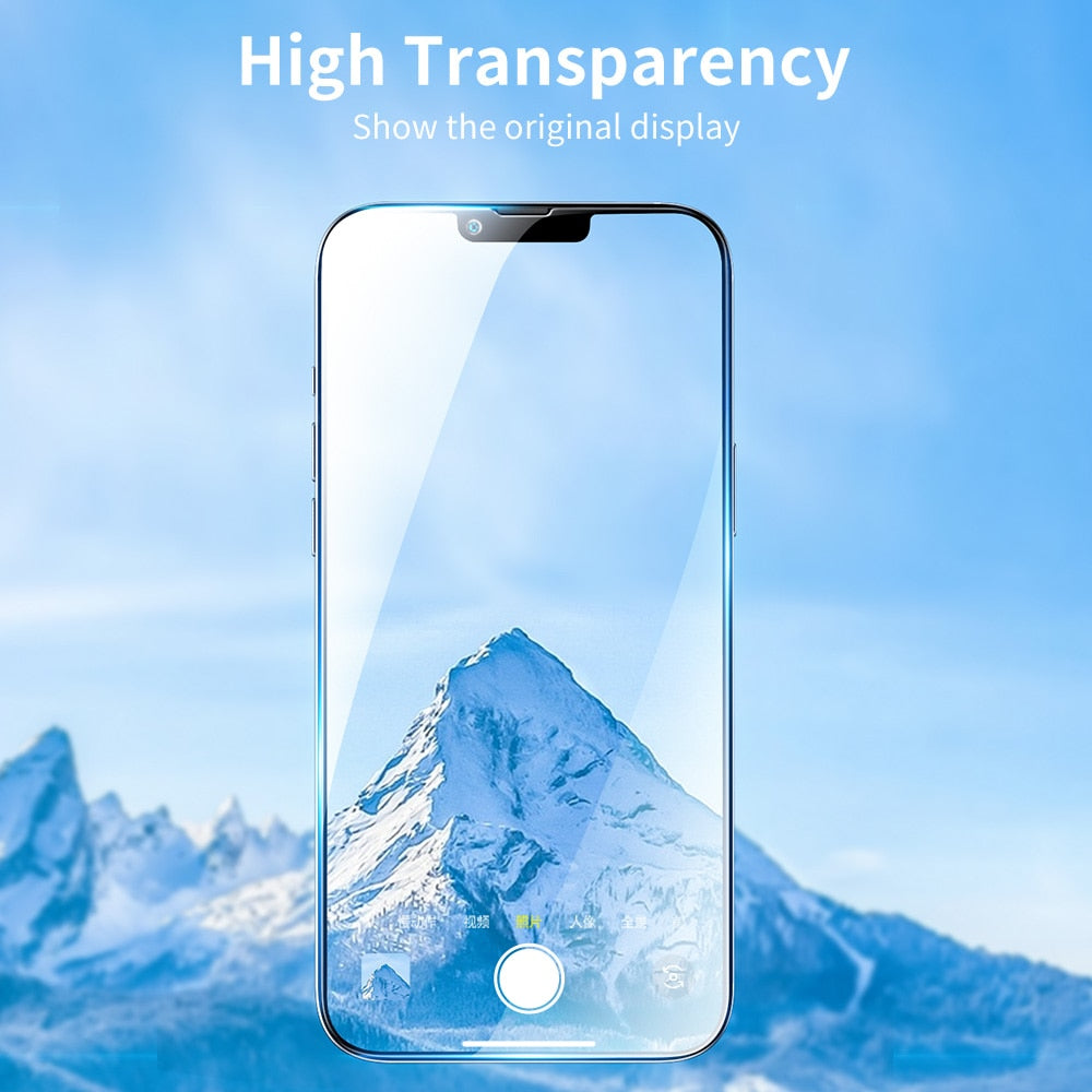 iPhone Full Cover Tempered Glass Protector HD