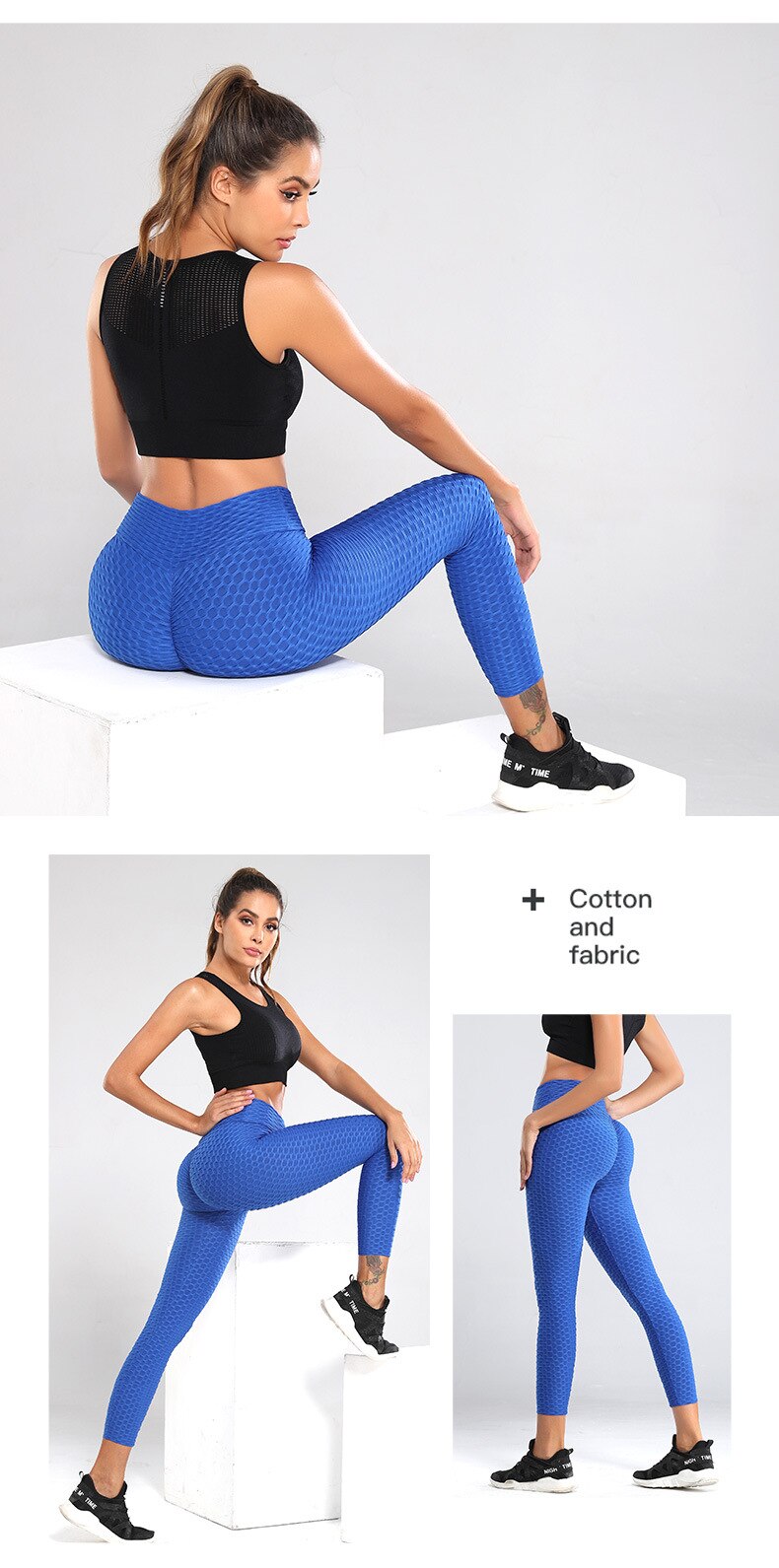 Leggings de entrenamiento sexy cintura alta para mujer