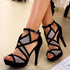 Women sandals platform high heels ankle strap shoes zapatos mujer tacon