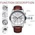 Top Brand Luxury Casual Leather Quartz Men Watch Waterproof