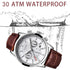 Top Brand Luxury Casual Leather Quartz Men Watch Waterproof