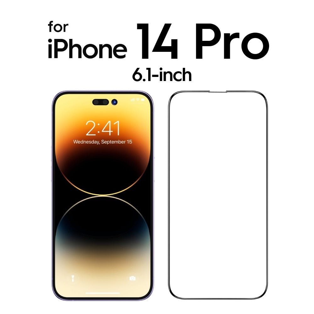 iPhone Full Cover Tempered Glass Protector HD