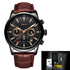 Top Brand Luxury Casual Leather Quartz Men Watch Waterproof