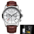 Top Brand Luxury Casual Leather Quartz Men Watch Waterproof